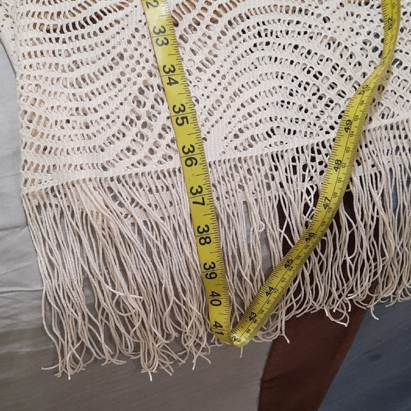 Emma & Michele Cream Crochet Midi Dress - Picture 7 of 9